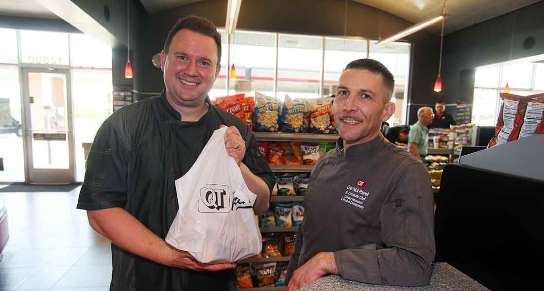 Chefs Ryan Boone (left) and Nick Powell (right)